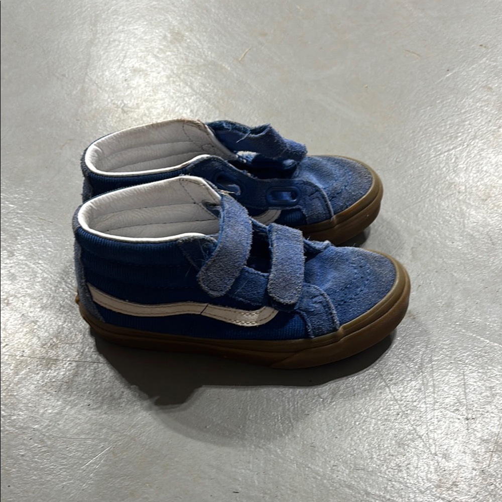 Vans Blue sneakers with Velcro Straps
